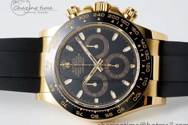 QF Dial Rubber Oysterflex on Daytona SA4130 Edition 1:1 Best Black Strap 116518 0409